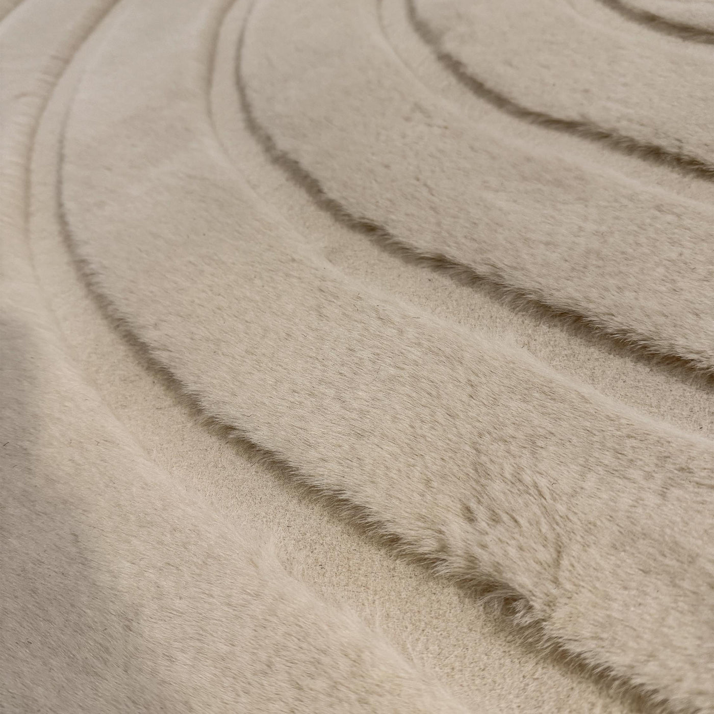 ALASKA Tapis en tissu doux à motif en relief beige - 160x230 cm