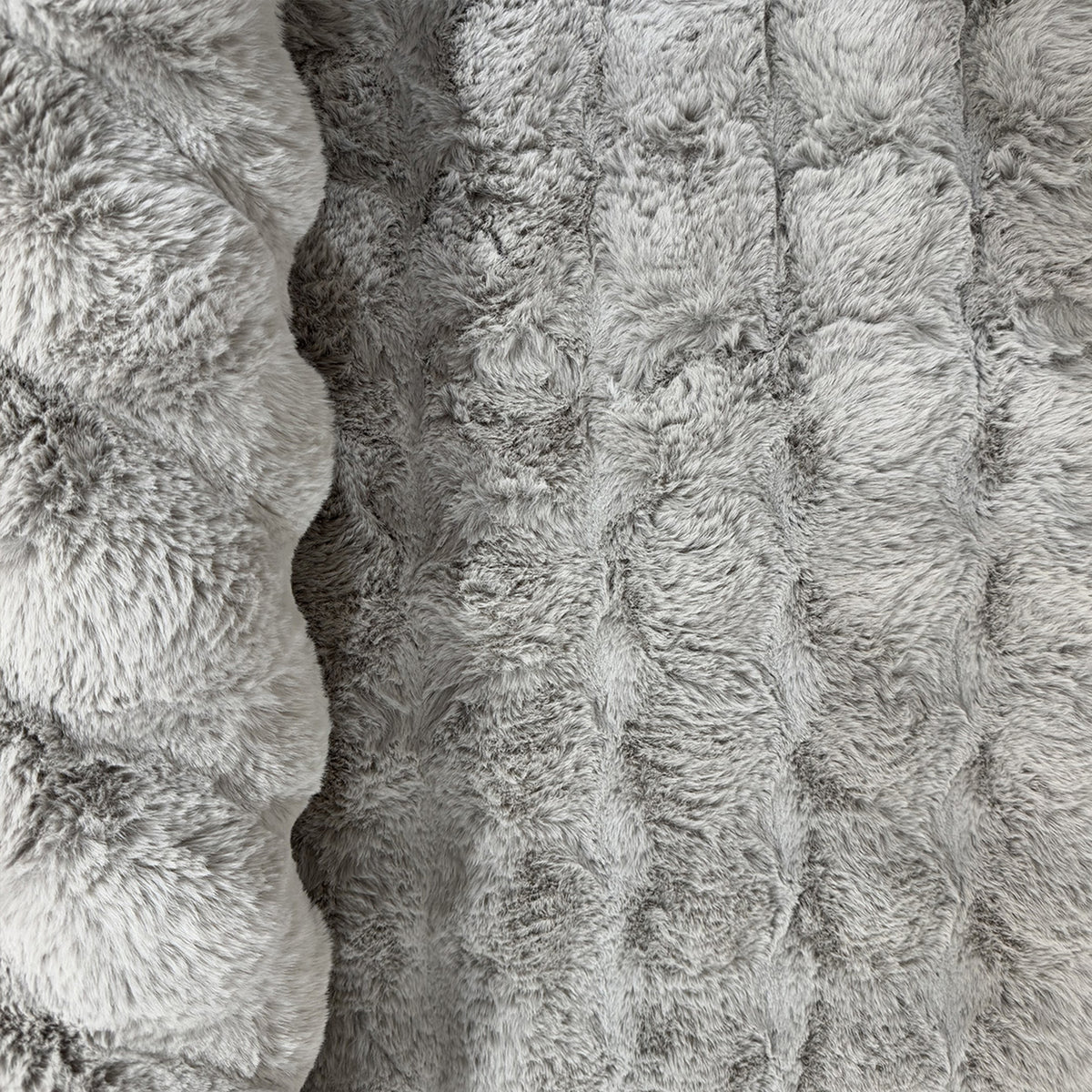 BUBBLE Tapis tissu doux à relief gris - 160x230 cm