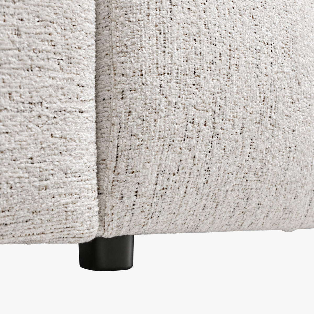 RUBY Canapé d'angle en tissu beige - Angle droit