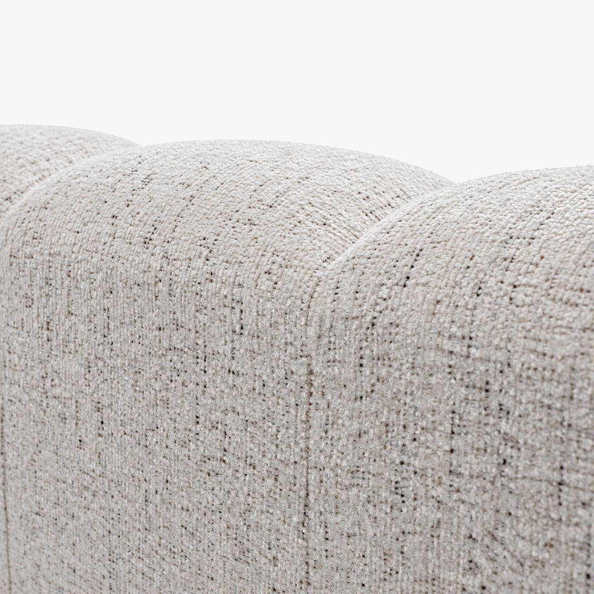 RUBY Canapé d'angle en tissu beige - Angle droit