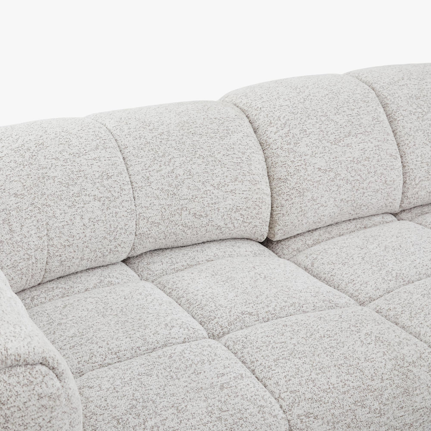 NALA Canapé 3 places relax électrique avec assises coulissantes en tissu beige