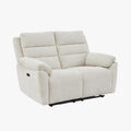 ULYA Canapé 2 places relax électrique en tissu beige