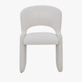 ALESIA Fauteuil tissu bouclette beige