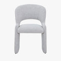 ALESIA Fauteuil tissu bouclette gris