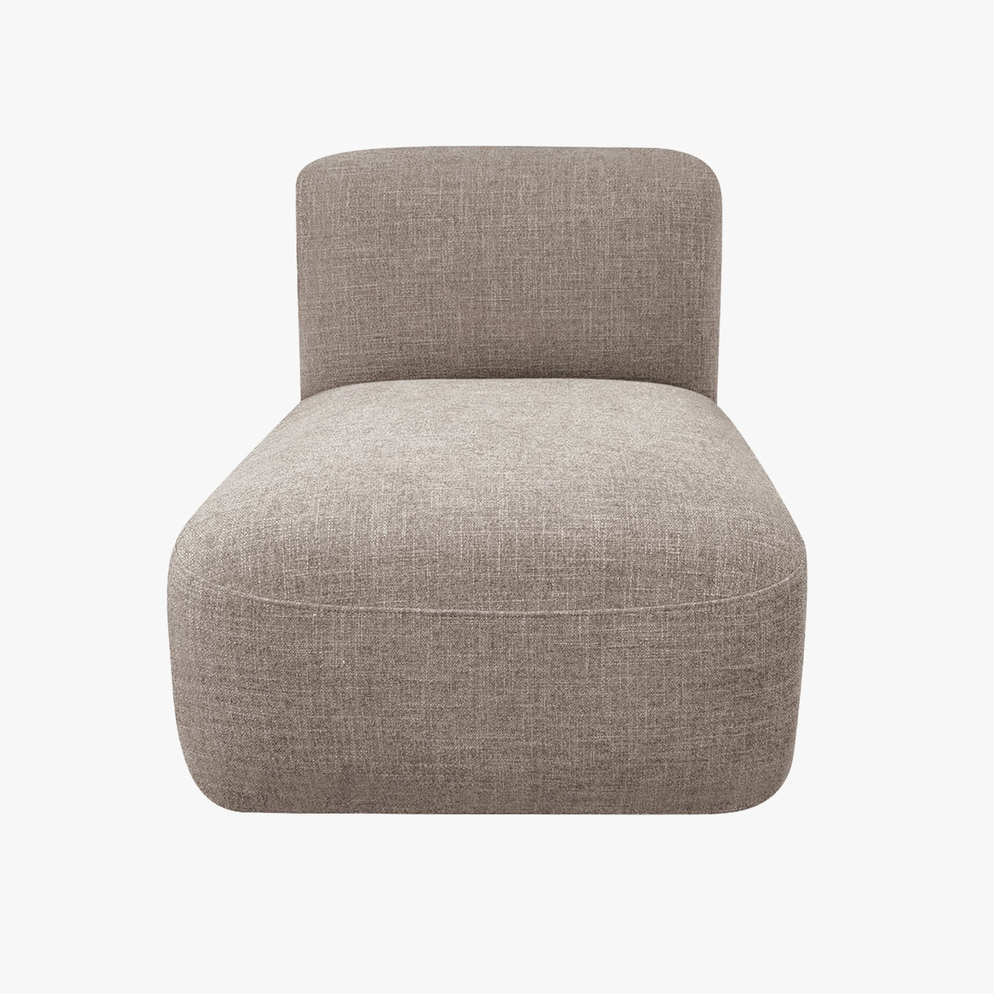 ALMA Canapé d'angle modulable en tissu taupe - Canapés d'angle - Mobilier Deco