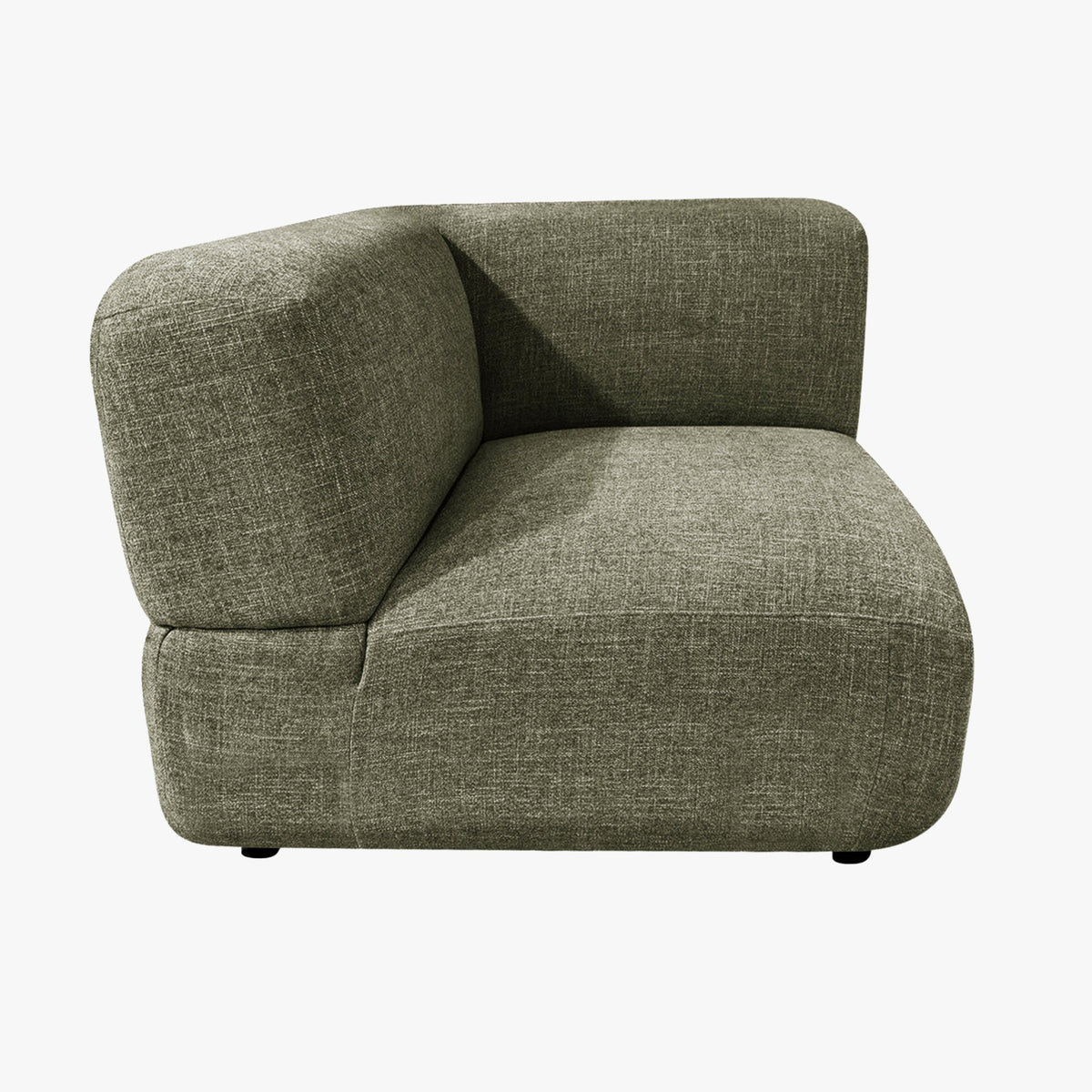 ALMA Canapé d'angle modulable en tissu vert - Canapés d'angle - Mobilier Deco