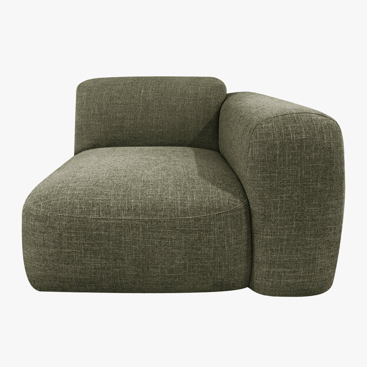 ALMA Canapé d'angle modulable en tissu vert - Canapés d'angle - Mobilier Deco