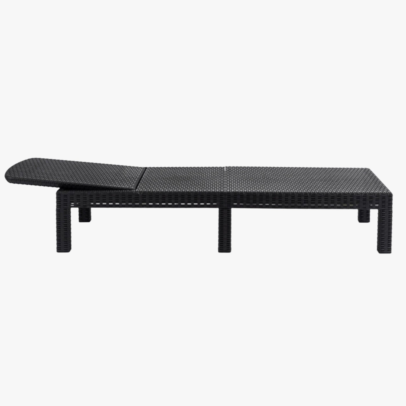 ARIZONA Fauteuil de jardin inclinable et pliable noir - Mobilier de jardin - Mobilier Deco