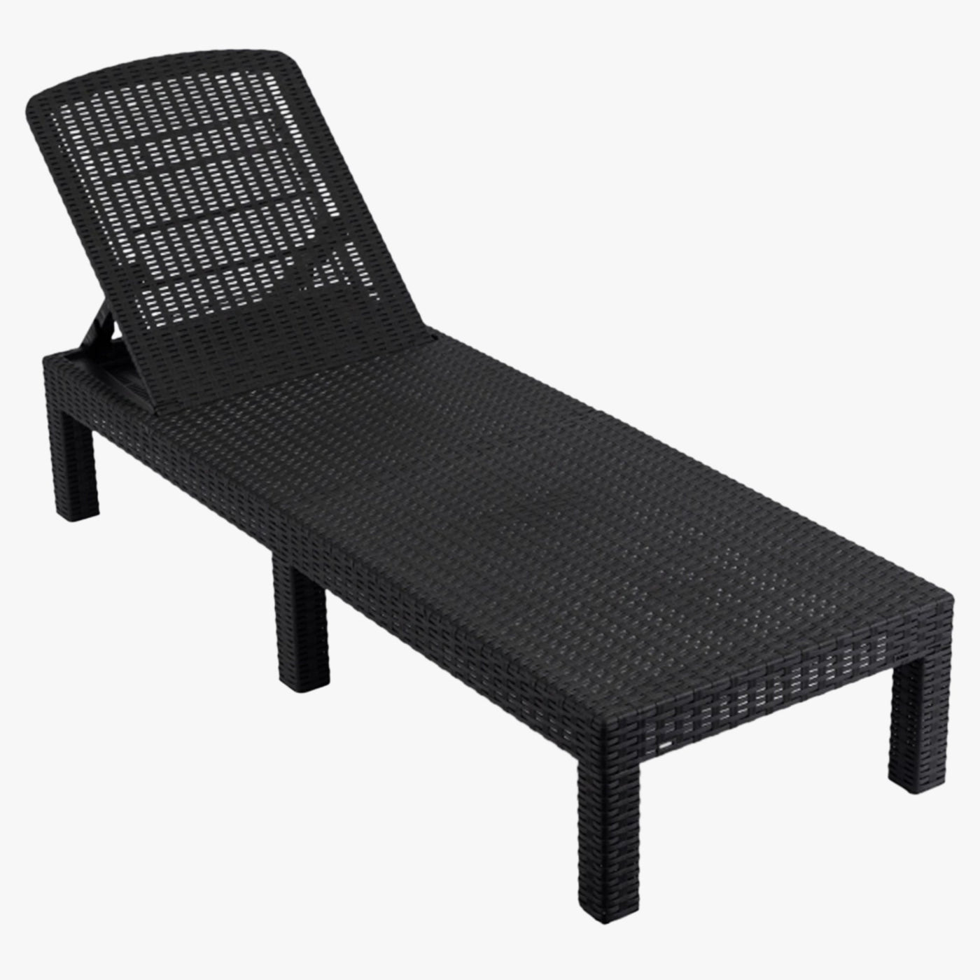 ARIZONA Fauteuil de jardin inclinable et pliable noir - Mobilier de jardin - Mobilier Deco
