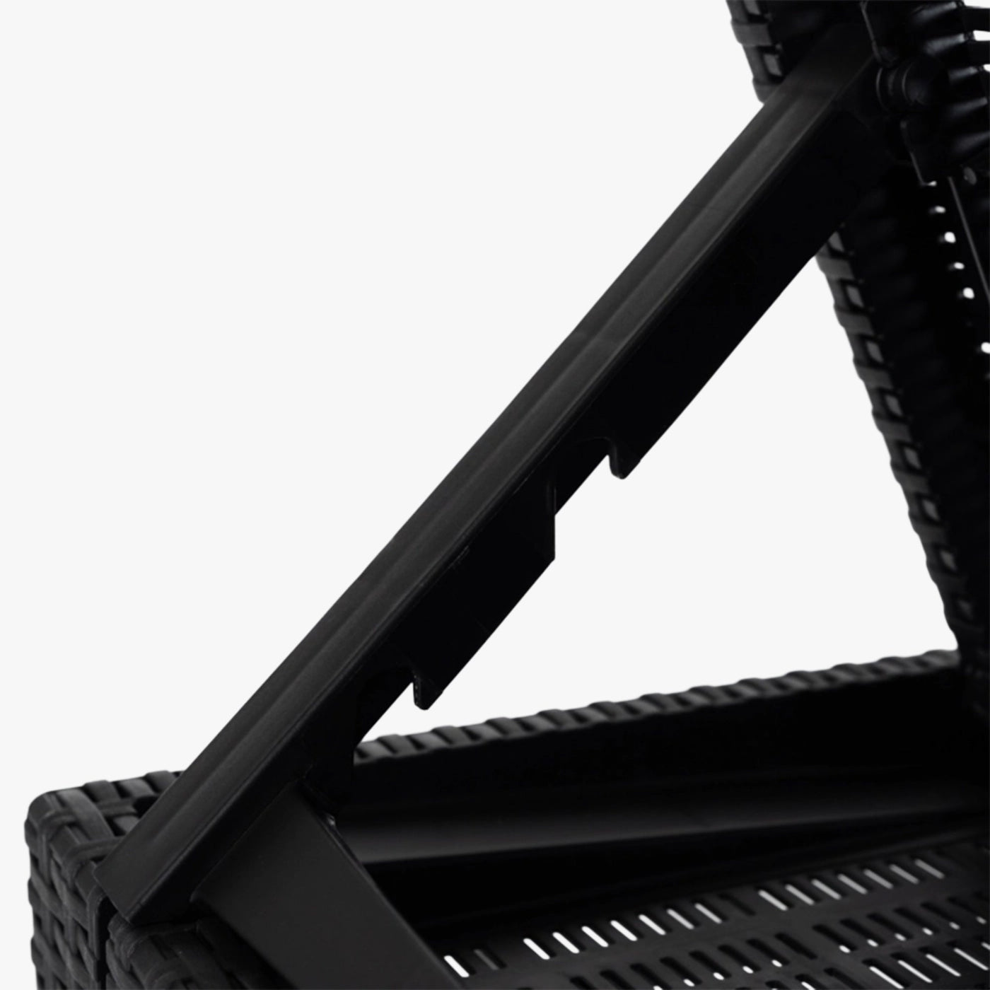 ARIZONA Fauteuil de jardin inclinable et pliable noir - Mobilier de jardin - Mobilier Deco