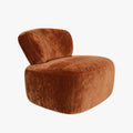 ASTON Fauteuil en tissu terracotta