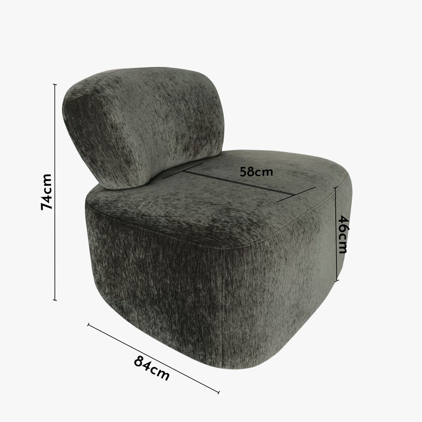 ASTON Fauteuil en tissu vert - Fauteuils - Mobilier Deco