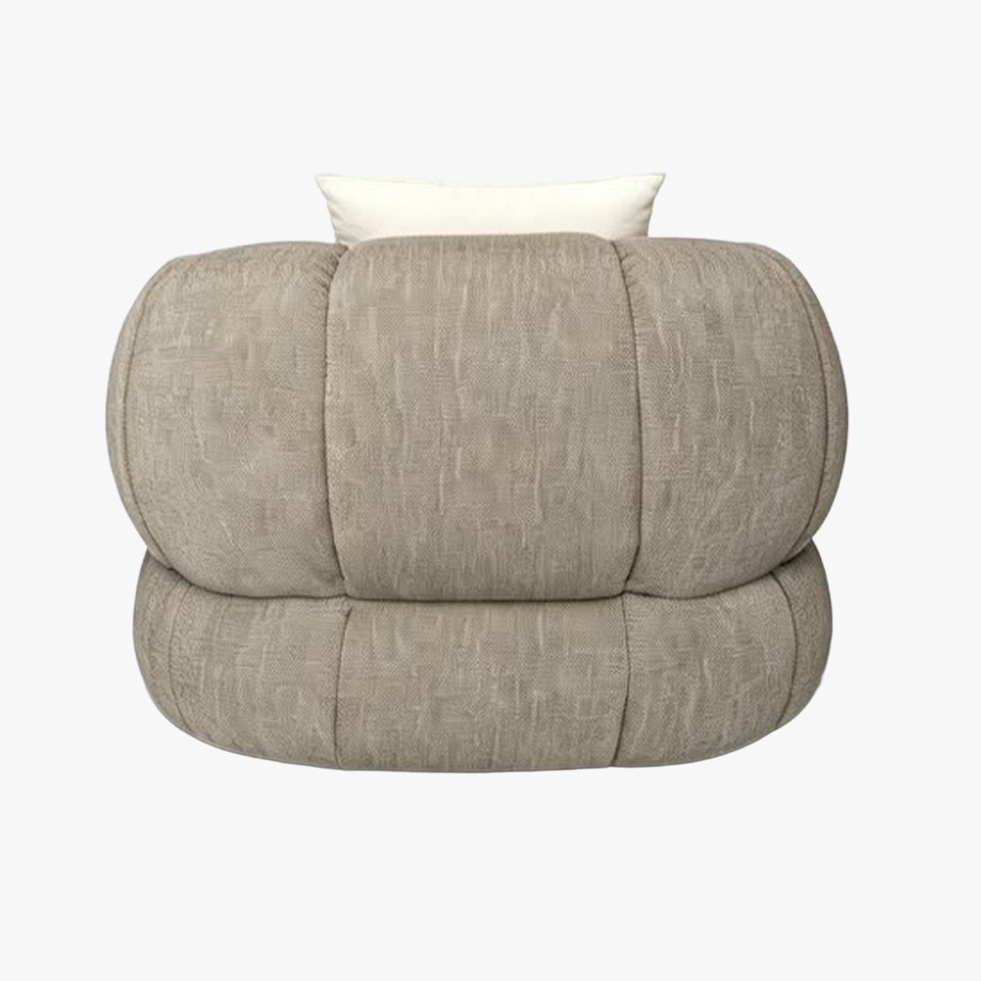 SIENA Fauteuil en tissu taupe