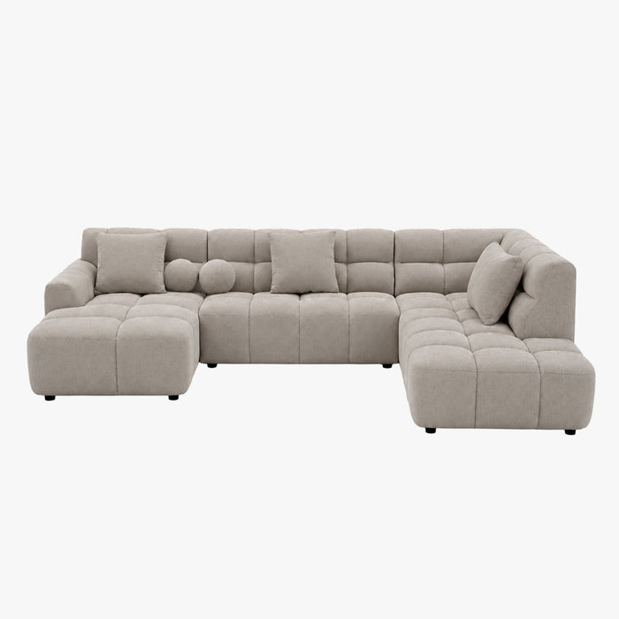 BELIZ XL Canapé panoramique tissu beige - Angle gauche – Canapés panoramiques – vue 2