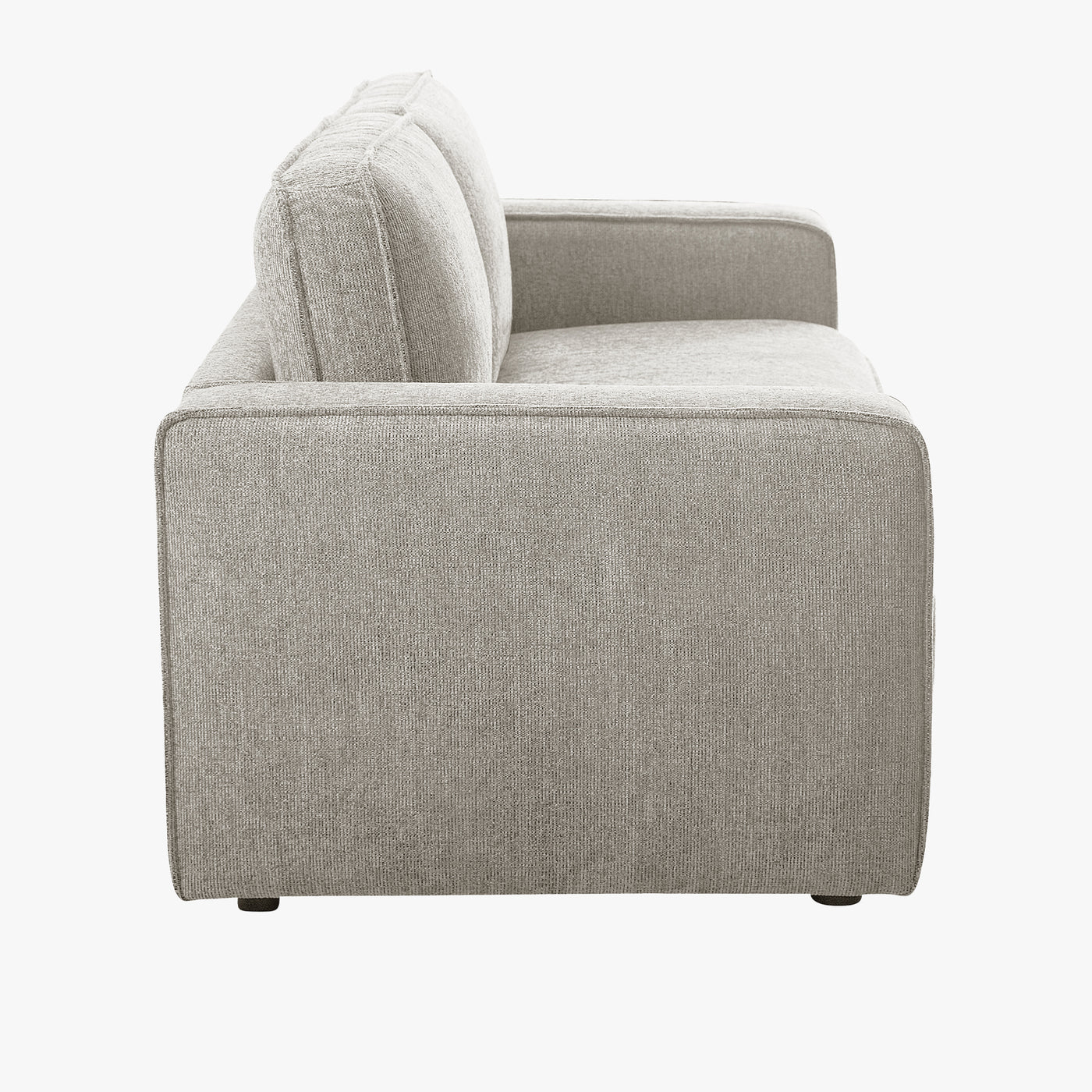KALYA Canapé 2 places en tissu taupe