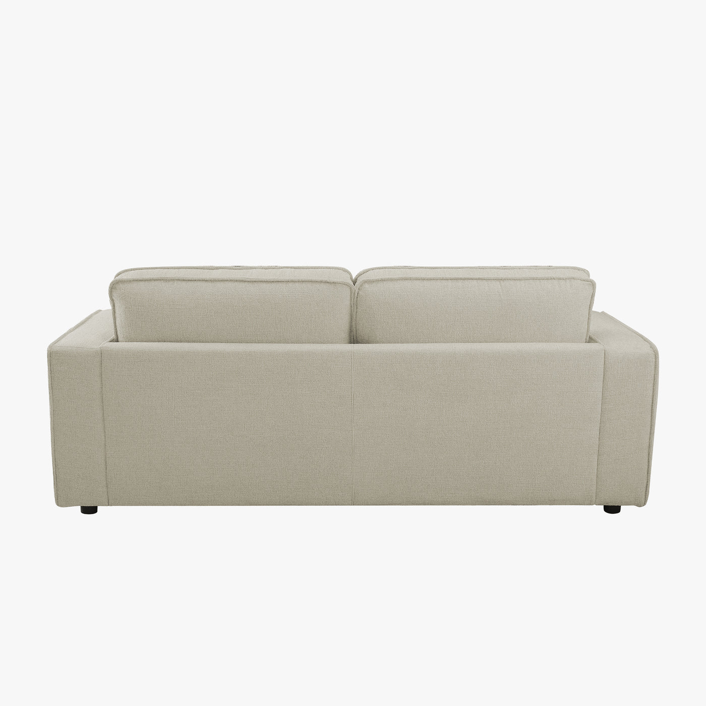 KALYA Canapé 3 places en tissu beige