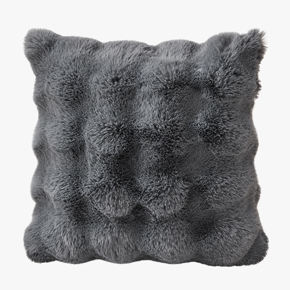 BUBBLE Coussin carré en tissu gris 43x43 cm - Coussins - Mobilier Deco