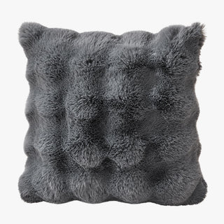 BUBBLE Coussin carré en tissu gris 43x43 cm