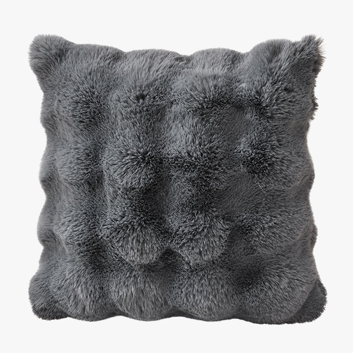 BUBBLE Coussin carré en tissu gris 43x43 cm – Coussins – vue 2