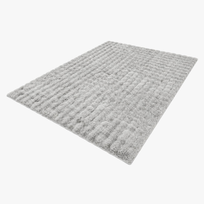 BUBBLE Tapis tissu doux à relief gris - 160x230 cm – Tapis – vue 2