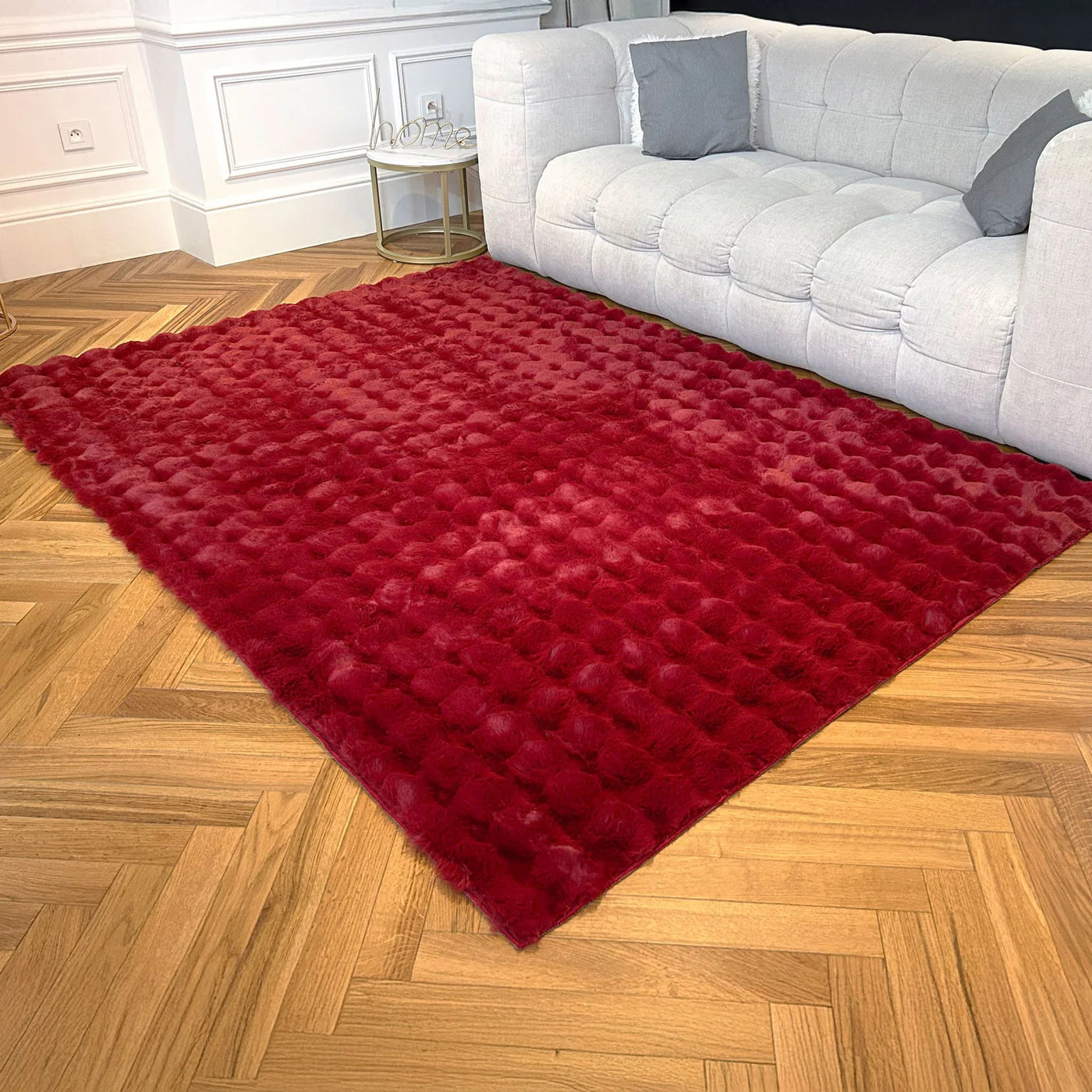 BUBBLE - Tapis en tissu doux à relief 160x230 cm