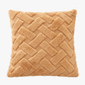 CAPRI Coussin carré en tissu à motifs camel 43x43 cm