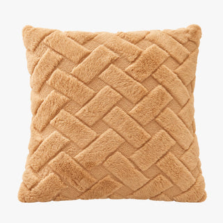 CAPRI Coussin carré en tissu à motifs camel 43x43 cm