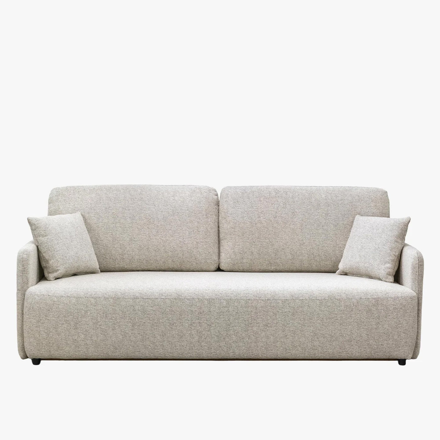 CARLA Canapé 3 places convertible en tissu beige - Canapés convertibles - Mobilier Deco