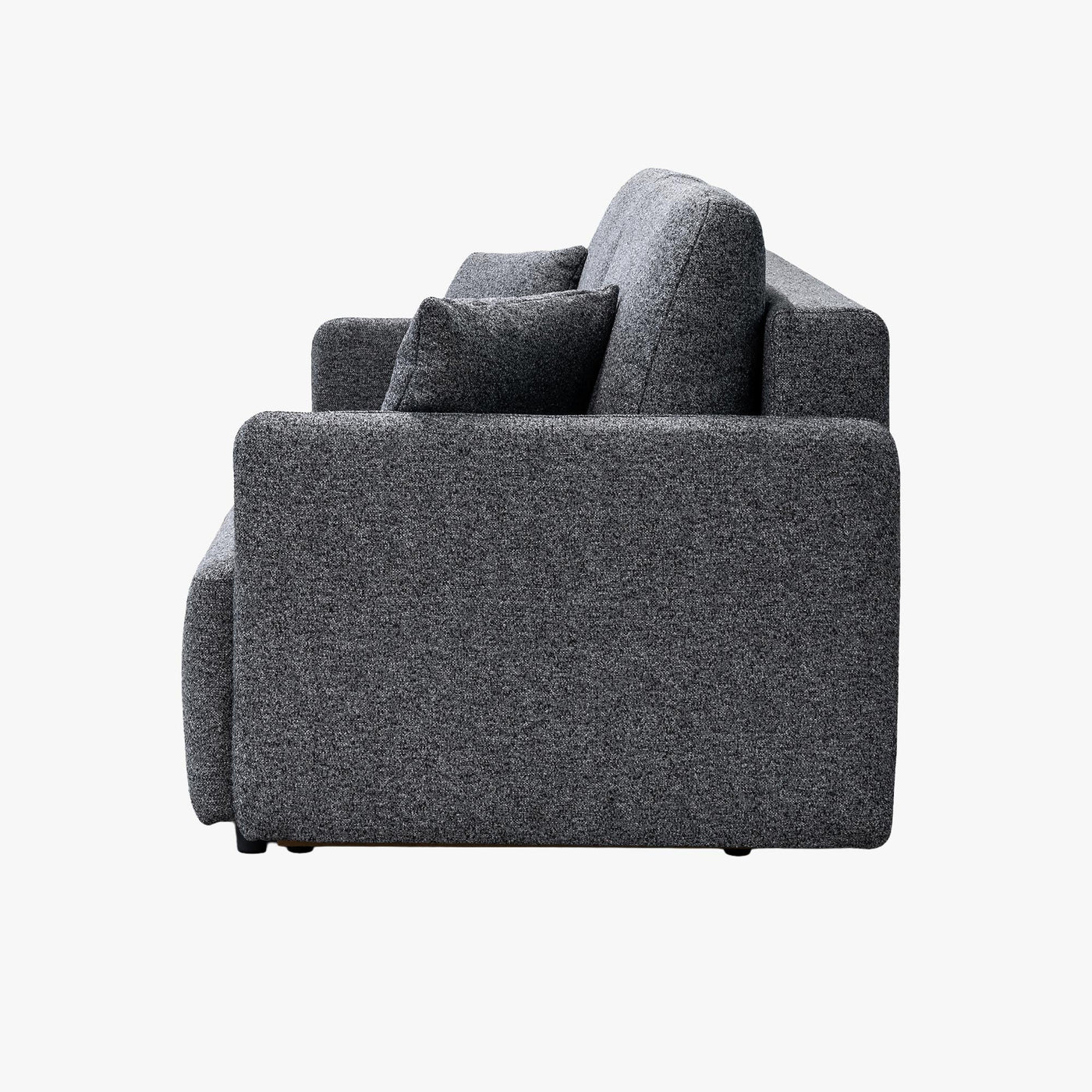 CARLA Canapé 3 places convertible en tissu gris - Canapés convertibles - Mobilier Deco