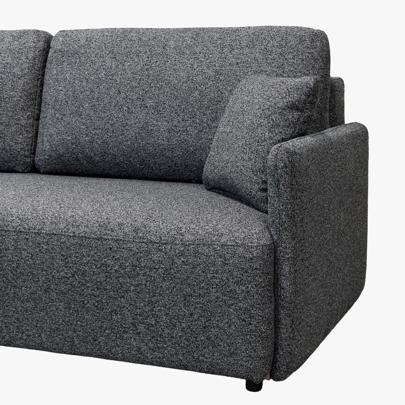 CARLA Canapé 3 places convertible en tissu gris - Canapés convertibles - Mobilier Deco