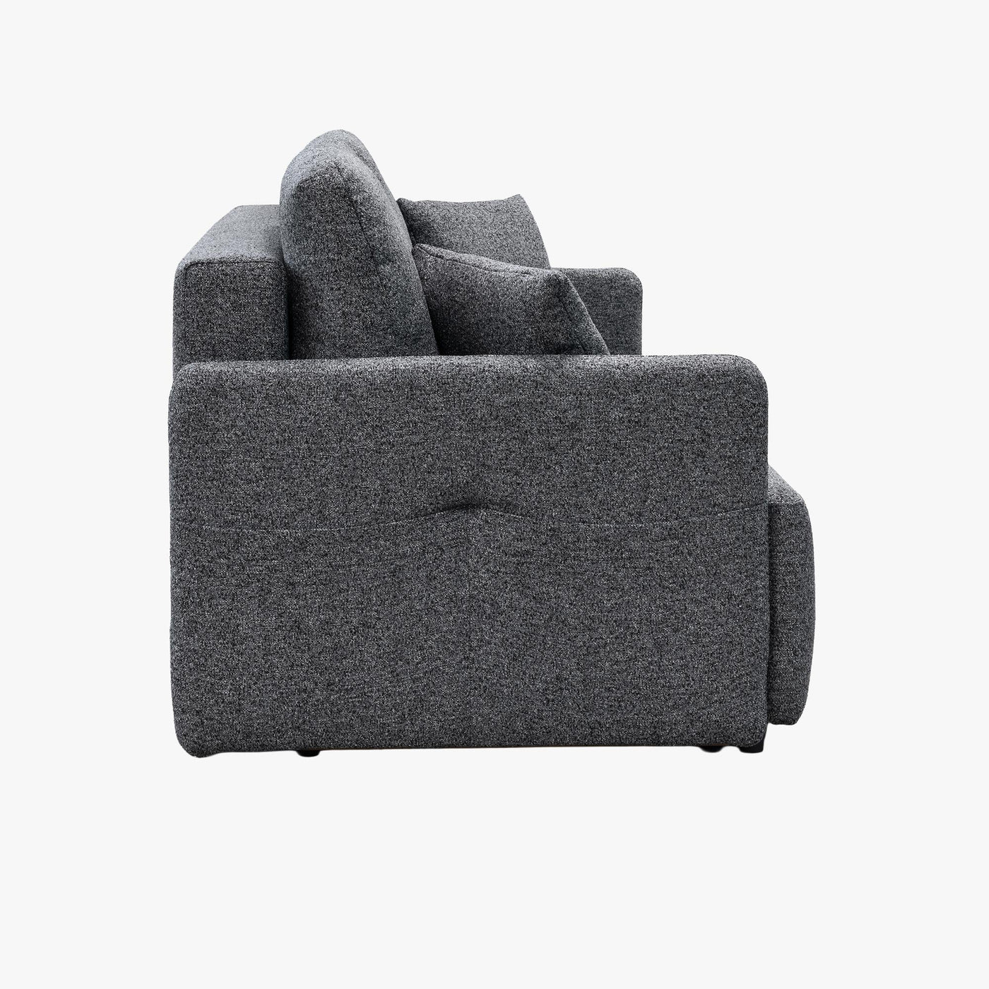 CARLA Canapé 3 places convertible en tissu gris - Canapés convertibles - Mobilier Deco