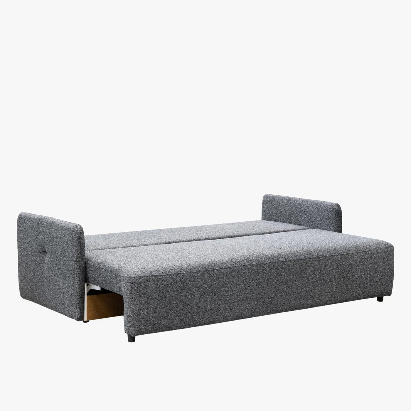 CARLA Canapé 3 places convertible en tissu gris - Canapés convertibles - Mobilier Deco