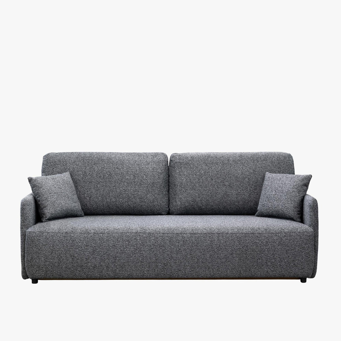 CARLA Canapé 3 places convertible en tissu gris - Canapés convertibles - Mobilier Deco
