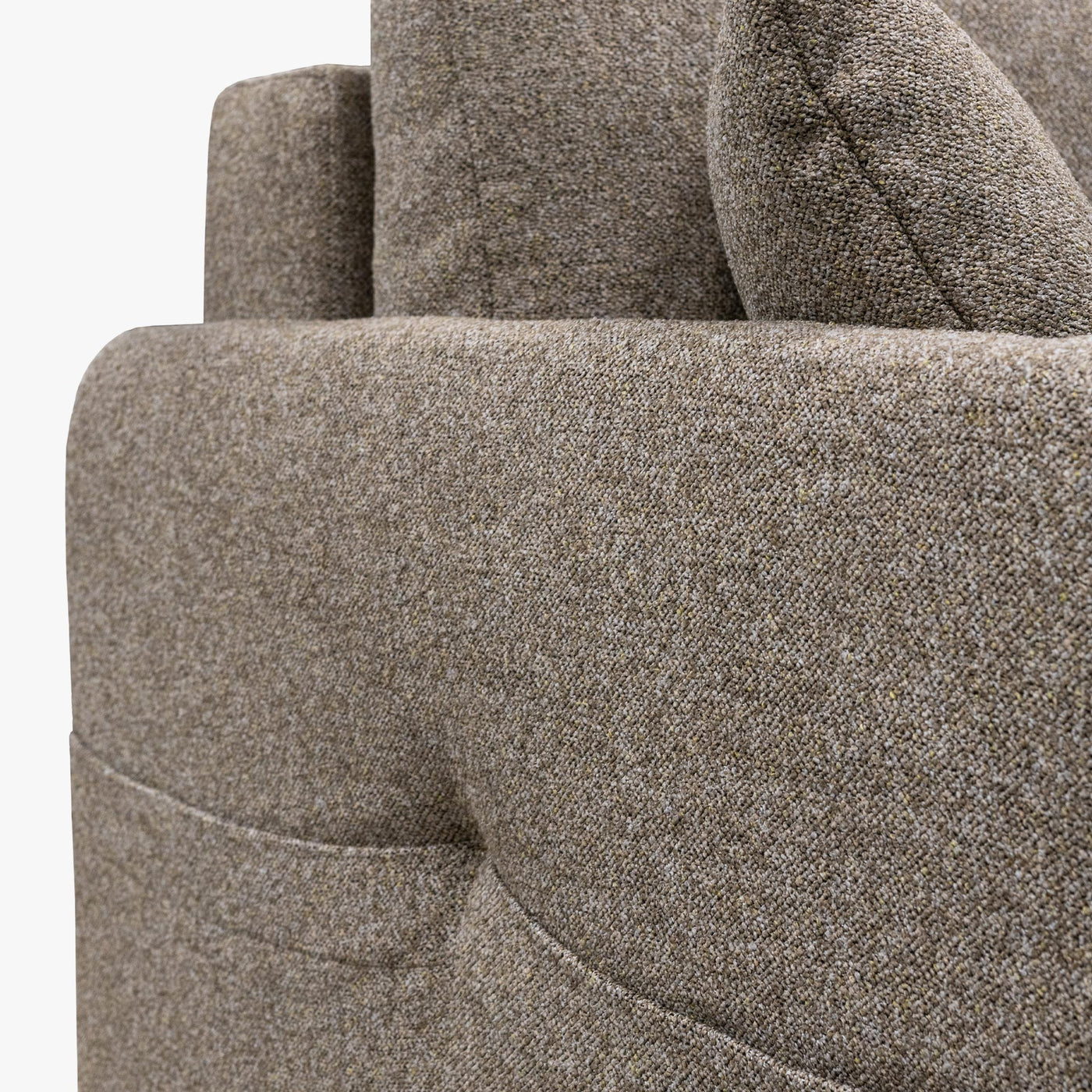 CARLA Canapé 3 places convertible en tissu taupe - Canapés convertibles - Mobilier Deco