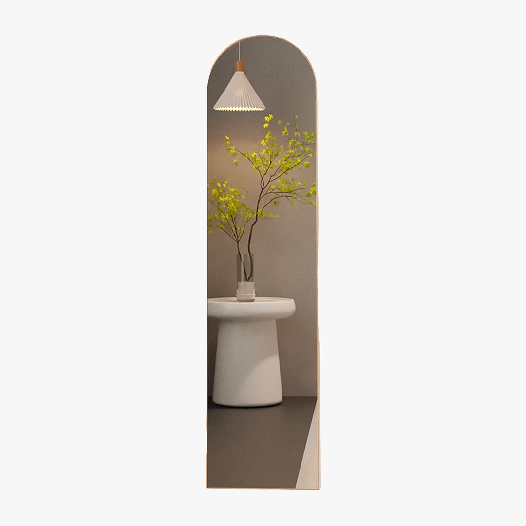 CASSY Miroir sur pieds 160x40 cm couleur chêne vieilli - Miroirs - Mobilier Deco