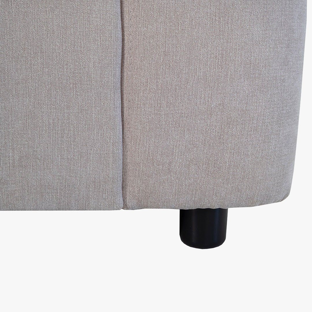 CELIA Canapé d'angle convertible et réversible avec coffre en tissu beige - Canapé d'angle convertible - Mobilier Deco