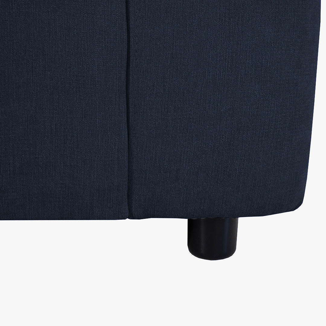 CELIA Canapé d'angle convertible et réversible avec coffre en tissu bleu - Canapé d'angle convertible - Mobilier Deco