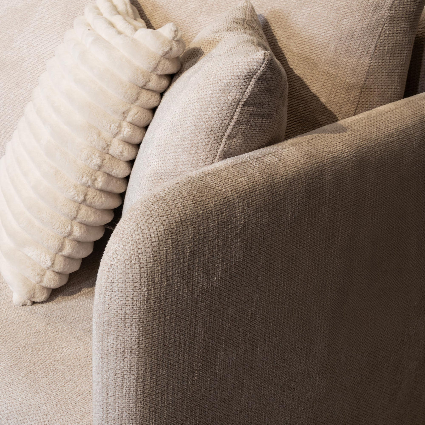 CELSY Canapé 3 places convertible avec coffre en tissu beige - Canapés convertibles - Mobilier Deco
