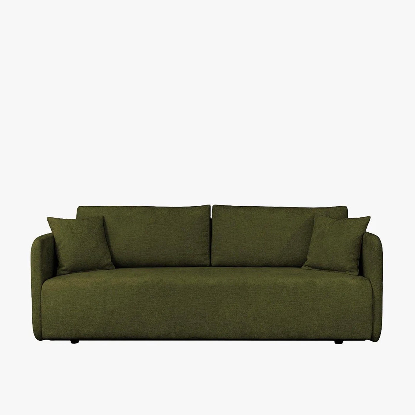CELSY Canapé 3 places convertible avec coffre en tissu vert - Canapés convertibles - Mobilier Deco