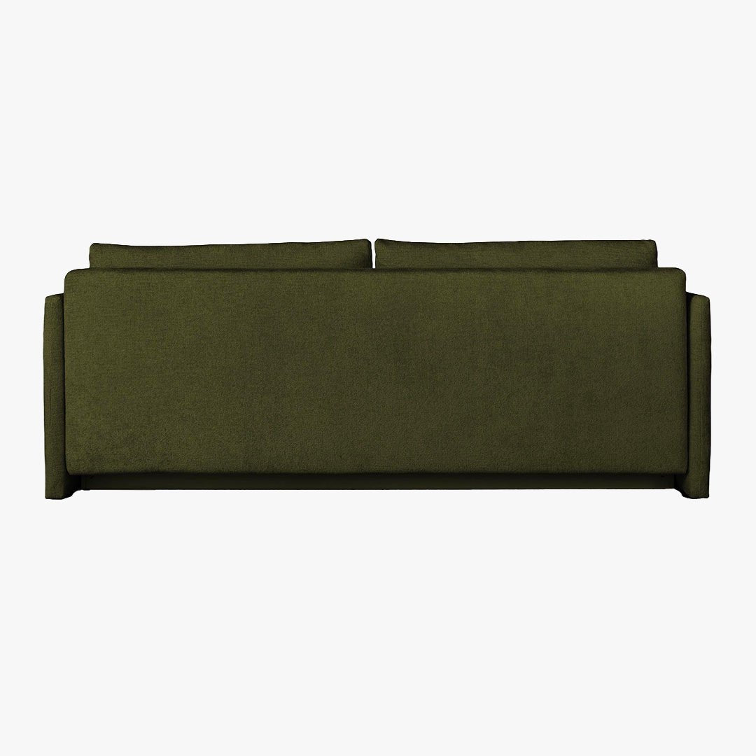 CELSY Canapé 3 places convertible avec coffre en tissu vert - Canapés convertibles - Mobilier Deco