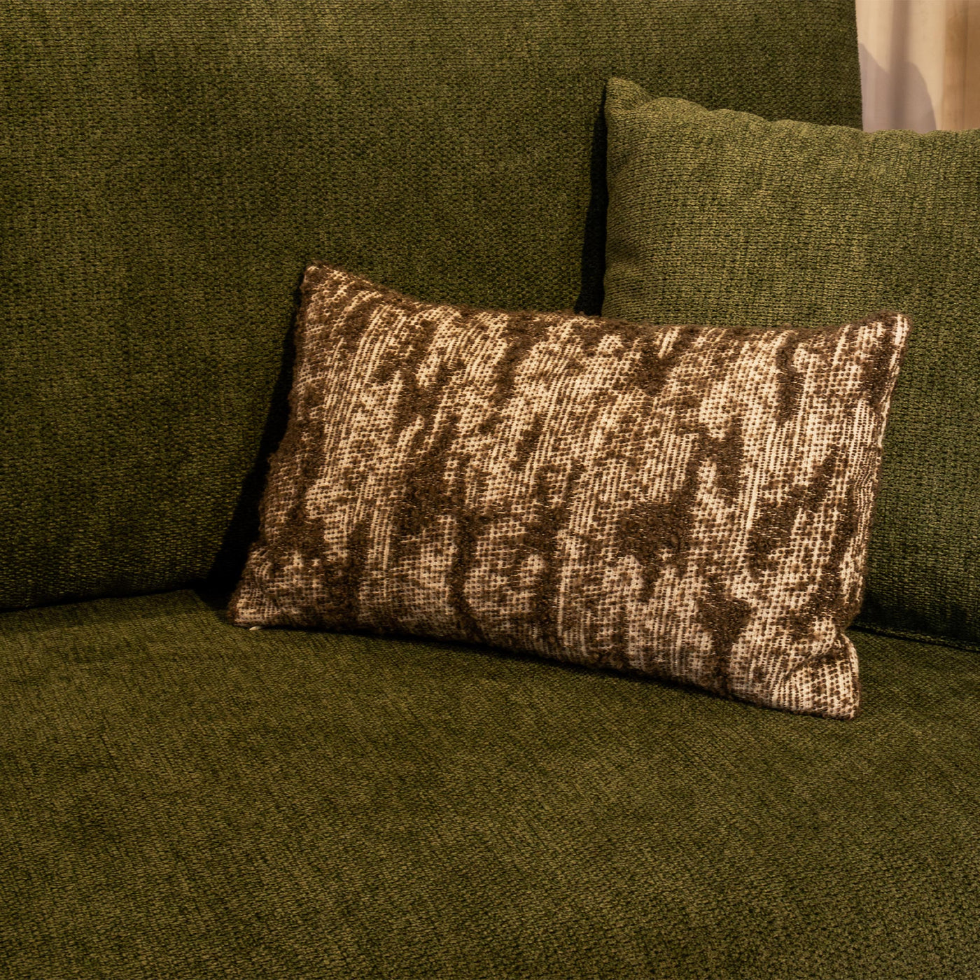 CELSY Canapé 3 places convertible avec coffre en tissu vert - Canapés convertibles - Mobilier Deco