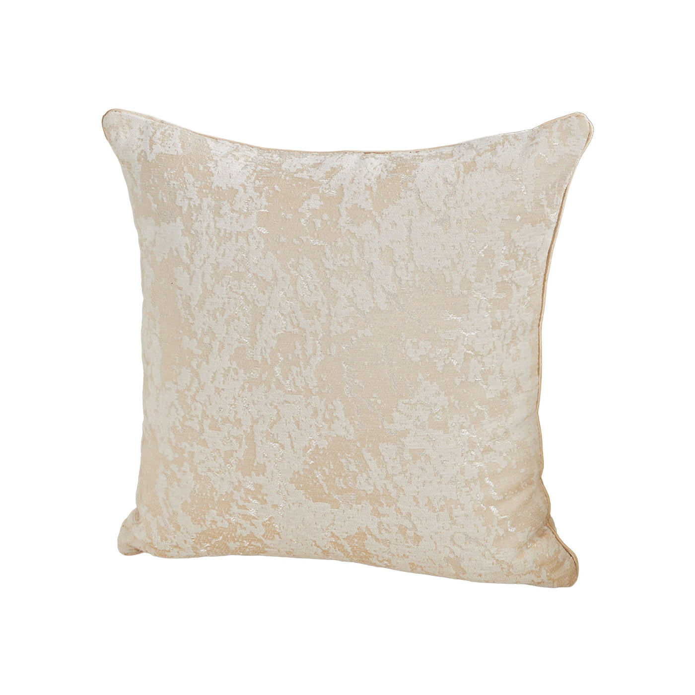 CEOLIA Coussin carré en tissu beige 45x45 cm - Coussins - Mobilier Deco