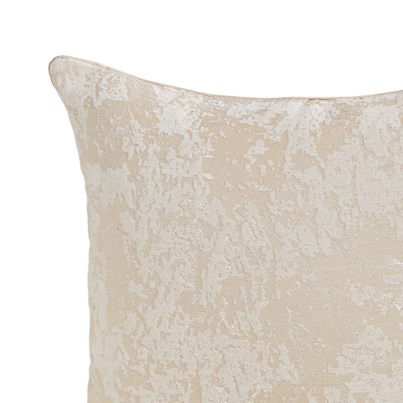 CEOLIA Coussin carré en tissu beige 45x45 cm - Coussins - Mobilier Deco