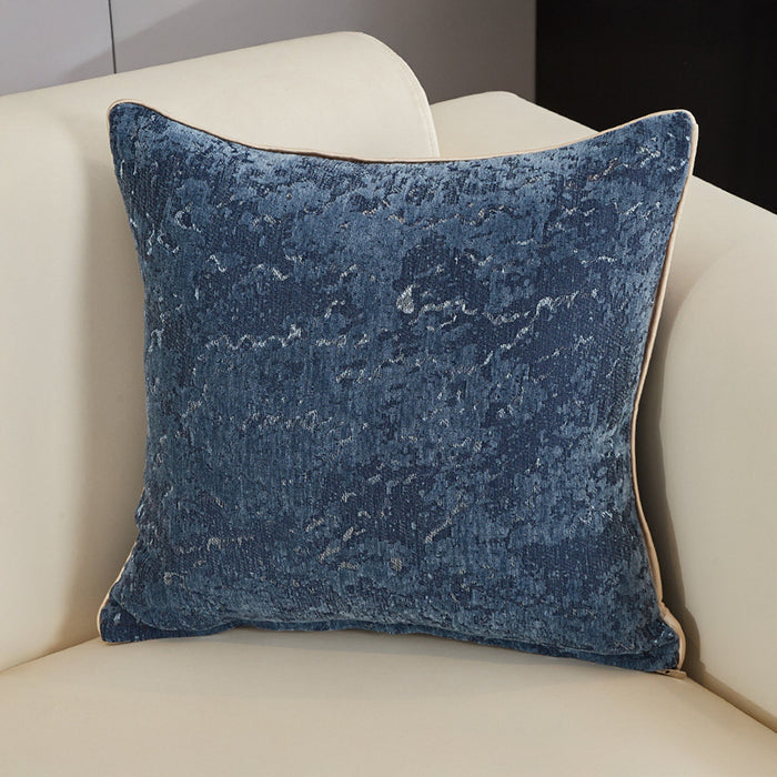 CEOLIA Coussin carré en tissu bleu 45x45 cm