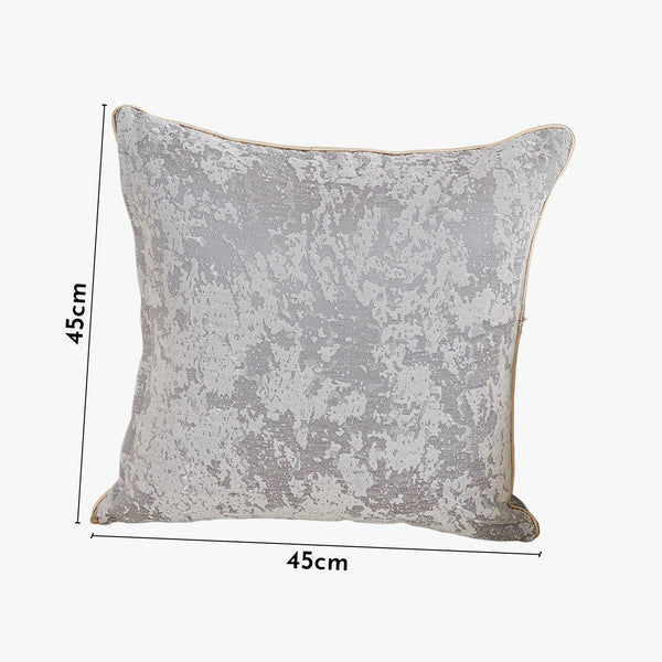 CEOLIA Coussin carré en tissu gris 45x45 cm