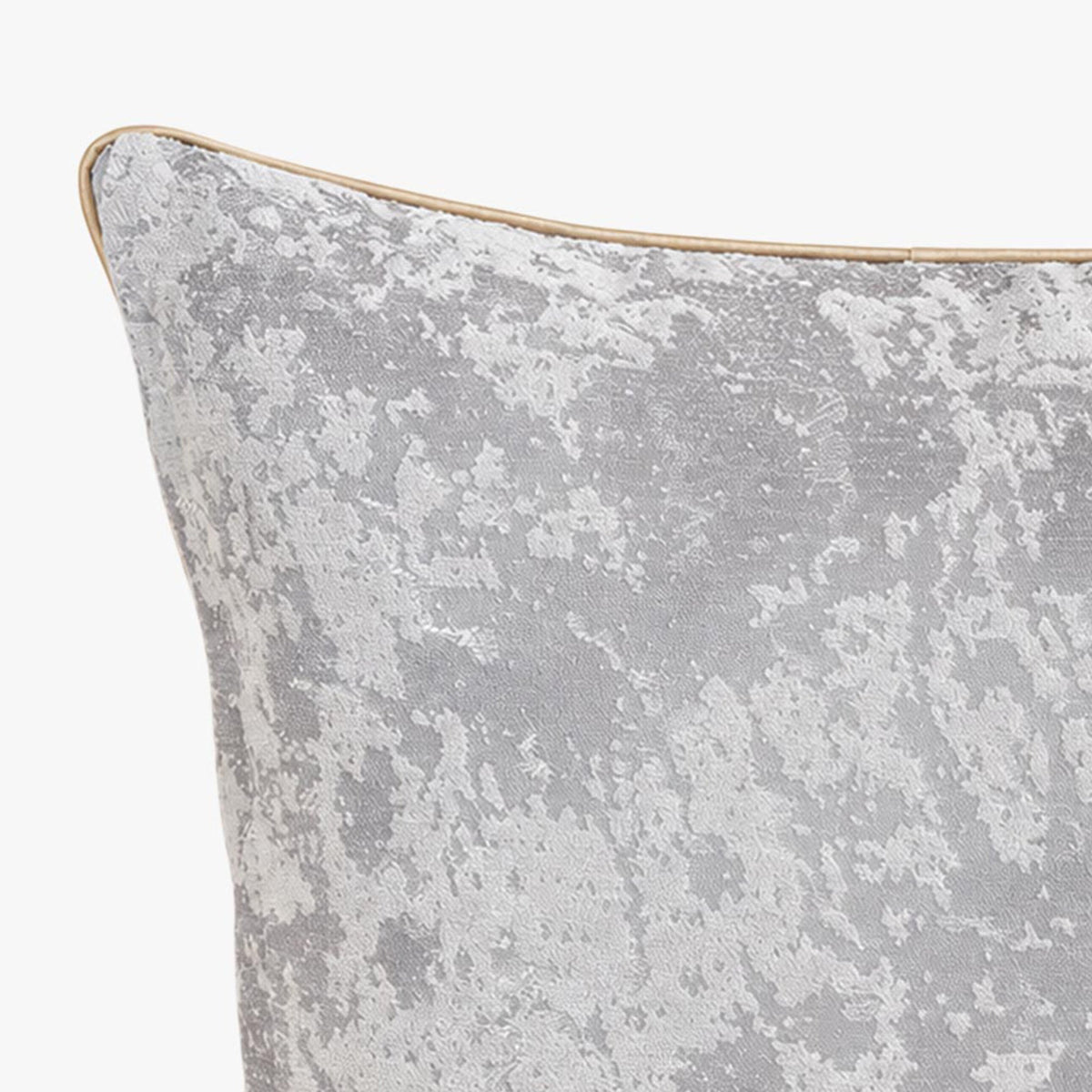 CEOLIA Coussin carré en tissu gris 45x45 cm - Coussins - Mobilier Deco