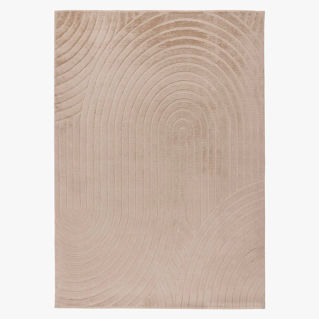 COMFORT Tapis doux à motif beige - 160x230 cm - Tapis - Mobilier Deco