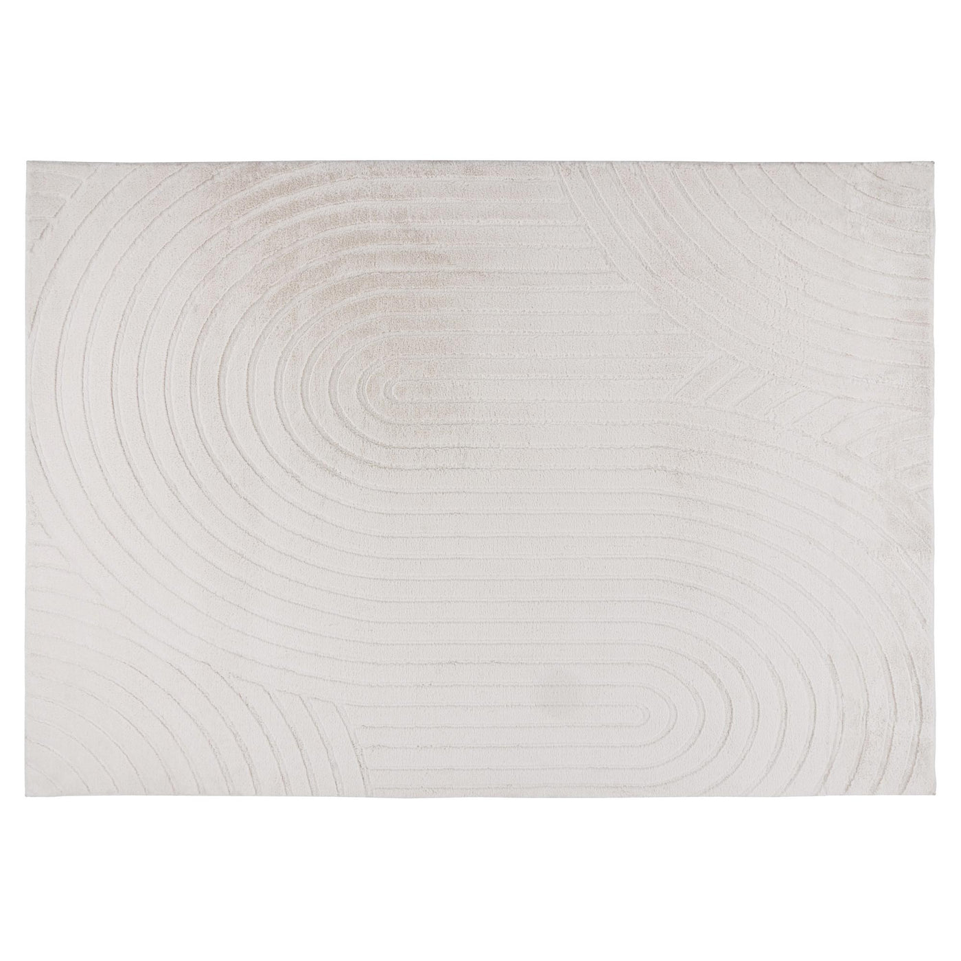 COMFORT Tapis doux à motif écru - 160x230 cm - Tapis - Mobilier Deco