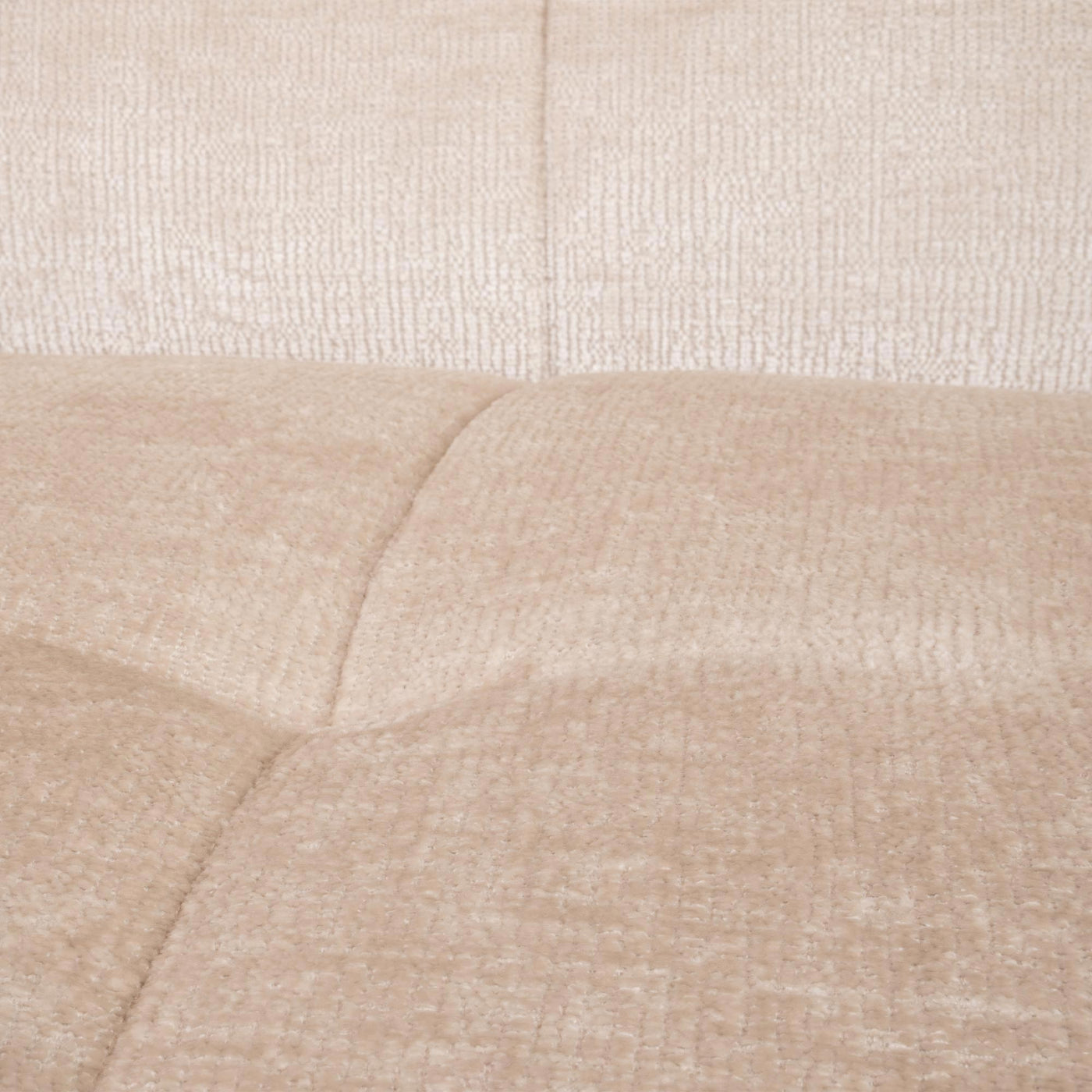 CYNDA Canapé d'angle en tissu capitonné beige - Angle gauche - Canapés d'angle - Mobilier Deco
