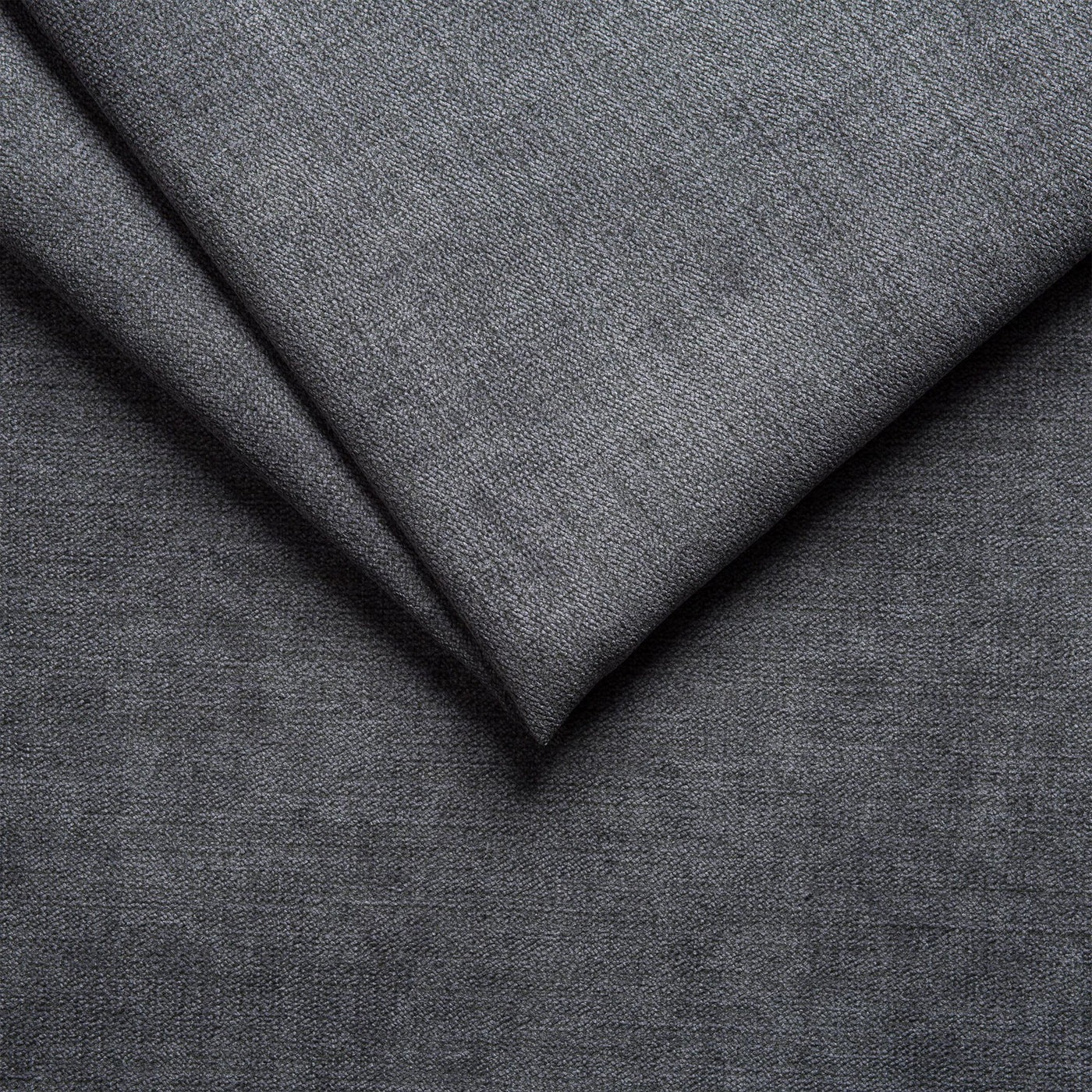CYRUS Canapé panoramique convertible avec coffre en tissu gris - Angle gauche - Canapés panoramiques - Mobilier Deco
